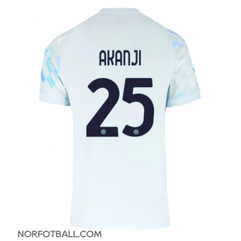 Billige Fotballdrakt Inter Milan Manuel Akanji #25 Replika Bortedrakt 2025-26 Kortermet